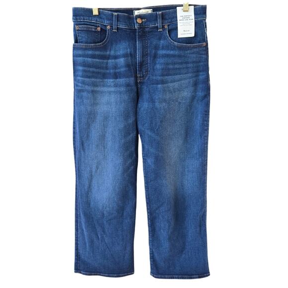 Madewell The Petite Perfect Vintage Wide-Leg Jean Size 31P NWT - Picture 2 of 12